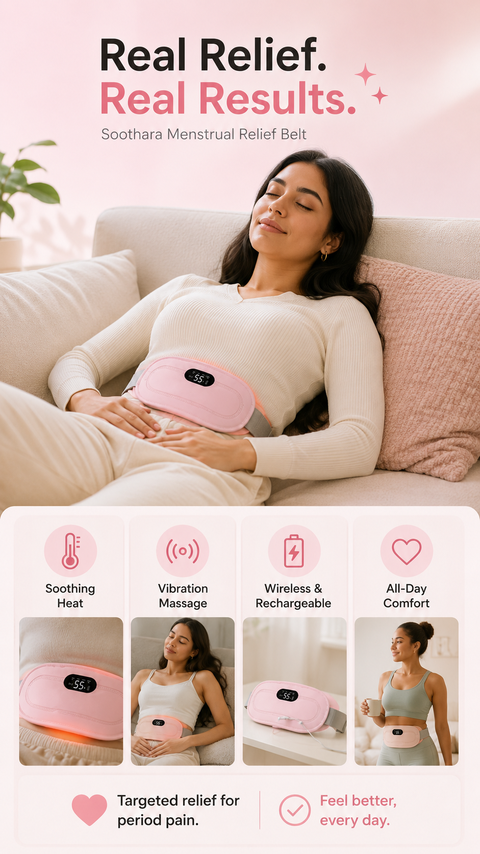 Smart Menstrual Heating Pad